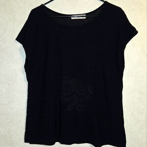 XXL BLACK LACE TOP